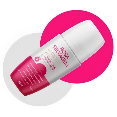 Rosa Selvagem Desodorante Rollon Clareador 85ML