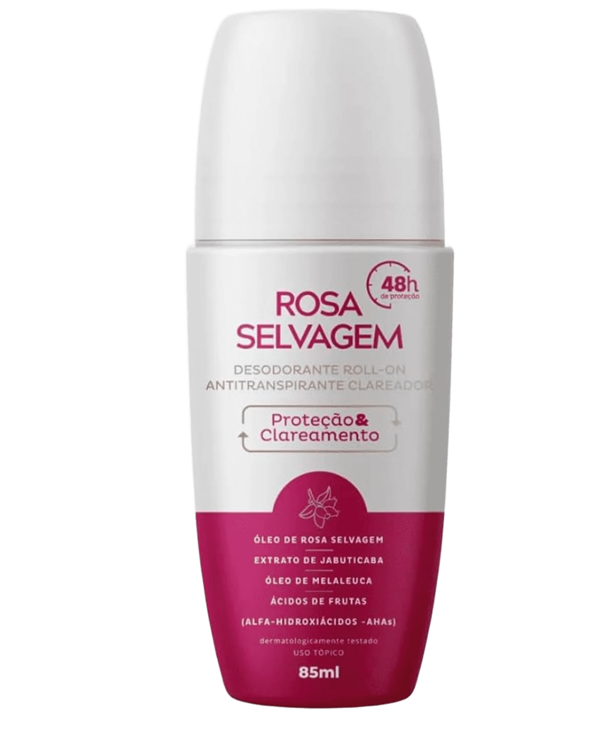 Rosa Selvagem Desodorante Rollon Clareador 85ML