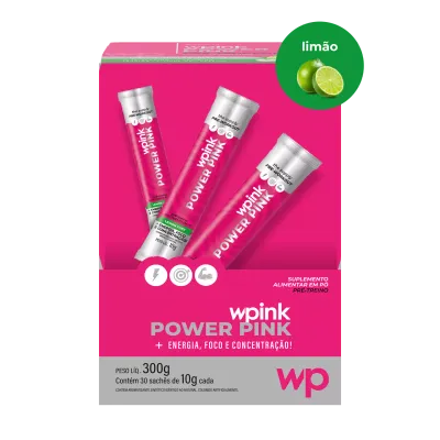 WPink Pré-Treino Power Pink De Limão 300G