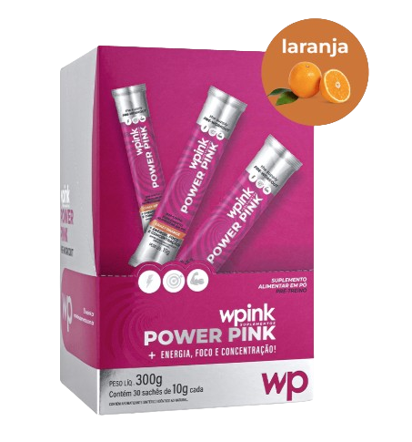 WPink Pré-Treino Power Pink De Laranja 300G