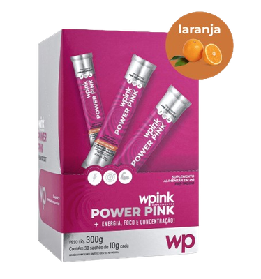 WPink Pré-Treino Power Pink De Laranja 300G