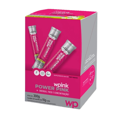 WPink Pré-Treino Power Pink de Maçã Verde 300G