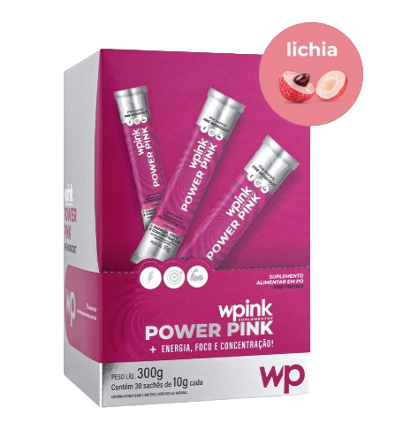 WPink Pré-Treino Power Pink de Lichia 300G