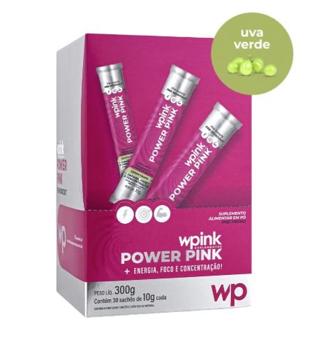 WPink Power Drink Pre Treino Uva Verde 300G