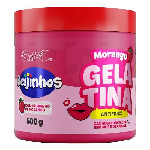 Belkit Gelatina Capilar Antifrizz Beijinhos Morango 500G