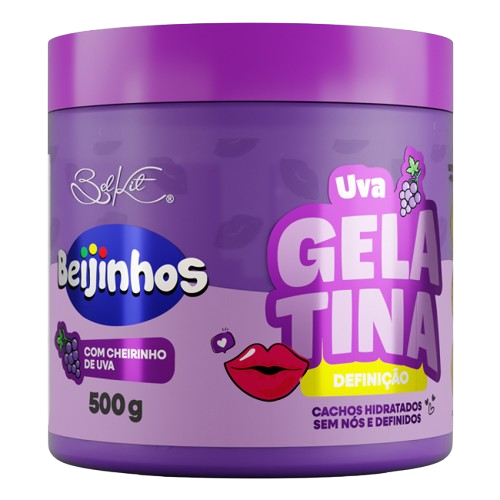 Belkit Gelatina Capilar Definição Beijinhos Uva 500G
