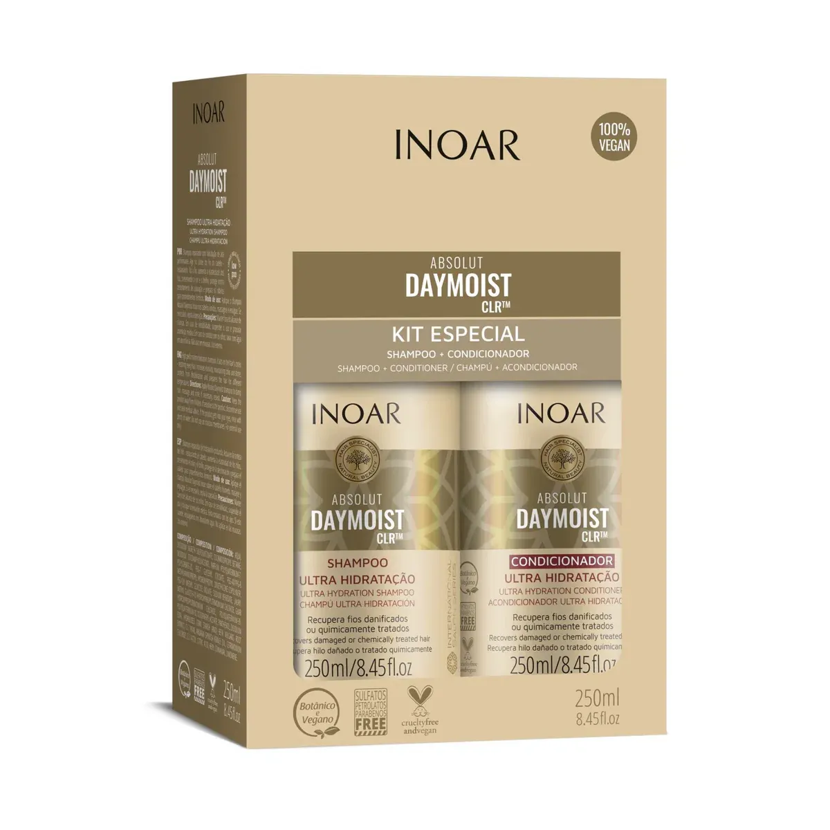 INOAR Absolut Daymoist (Shampoo &amp; Conditioner) 250ML