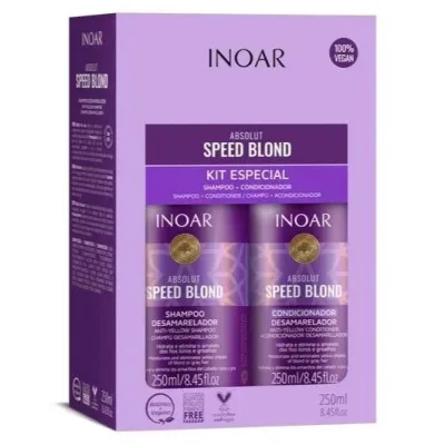 INOAR Absolut Speed Blond Kit (Shampoo + Conditioner) 250ML