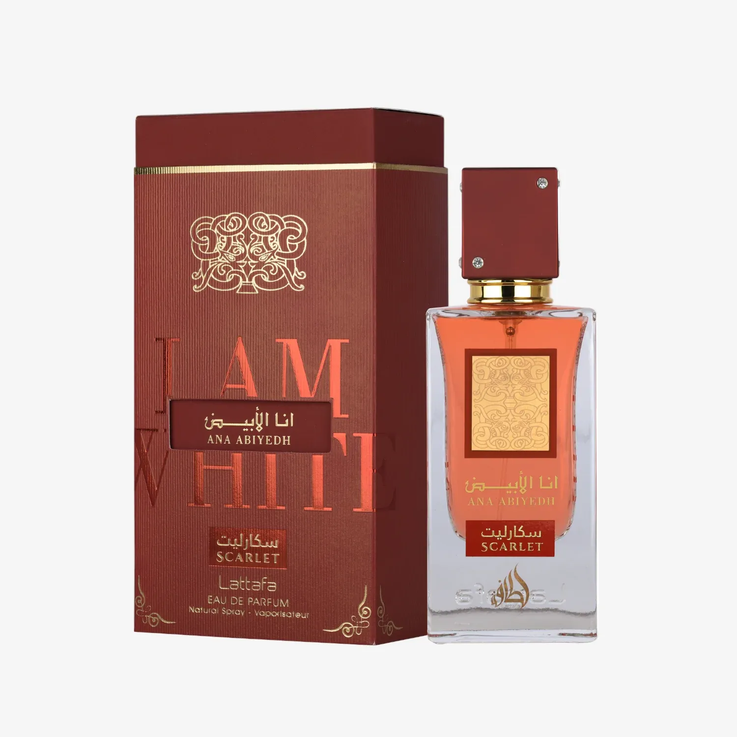 Lattafa Ana Abiyedh Scarlet Eau De Parfum 3.4 oz
