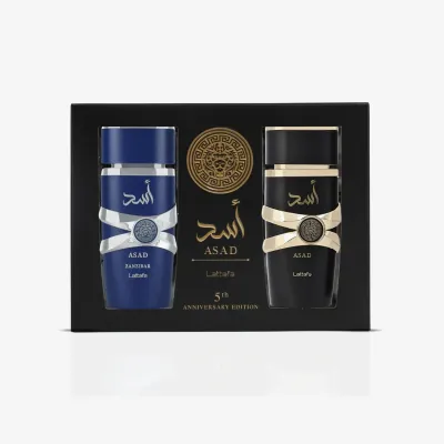Lattafa Asad &amp; Zanzibar Gift Set 3pc