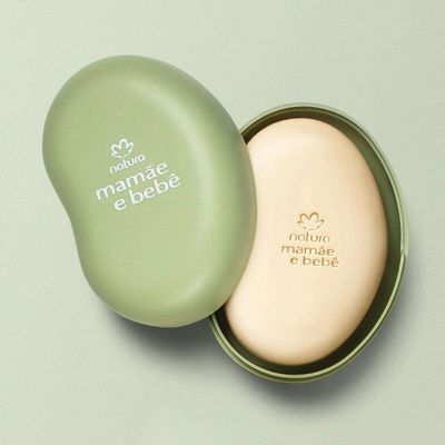 Natura Mamãe e Bebê Sabonete Com Saboneteira 100G