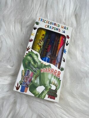 Mini dino tricolor waskrijt - Dino World