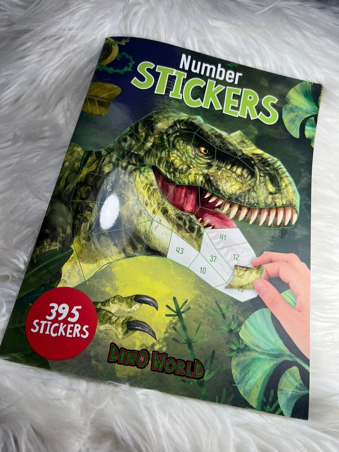 Nummer stickers Dino World