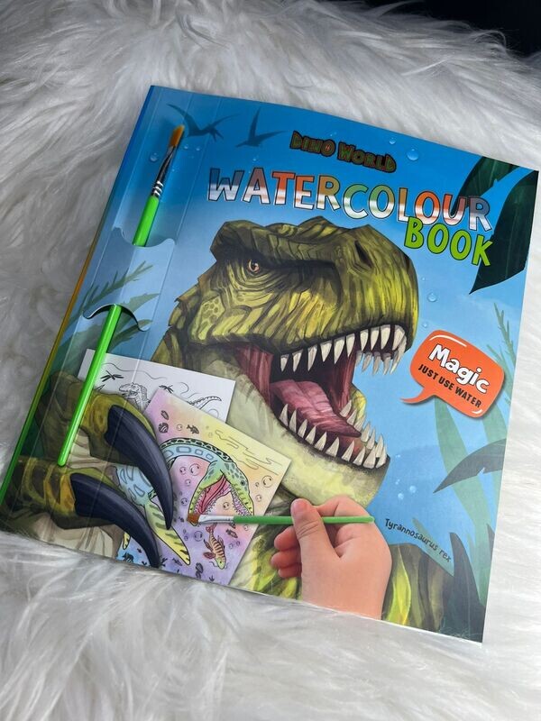 Waterverfboek Dino World