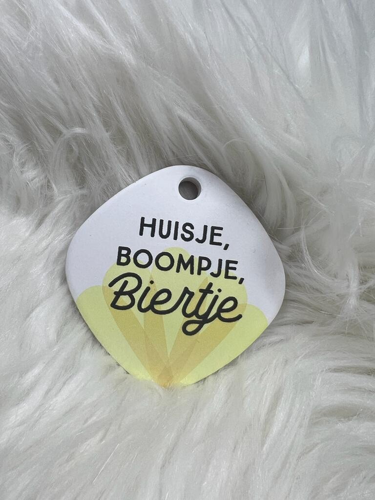 Magneet Huisje, boompje, biertje