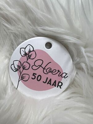 Magneet Hoera 50 jaar