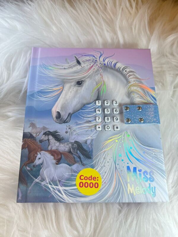 Dagboek met geheime code en muziek Miss Melody