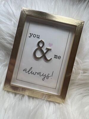 You &amp; me always - Fotolijst M