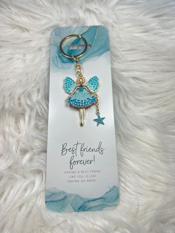 Sleutelhanger Sprankelende engel - Best friends forever