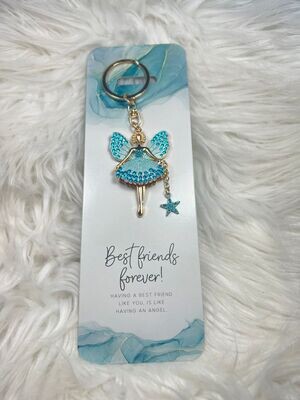 Sleutelhanger Sprankelende engel - Best friends forever