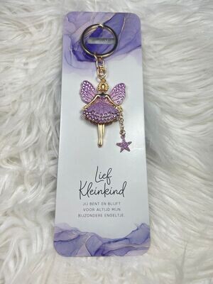 Sleutelhanger Sprankelende engel - Lief kleinkind