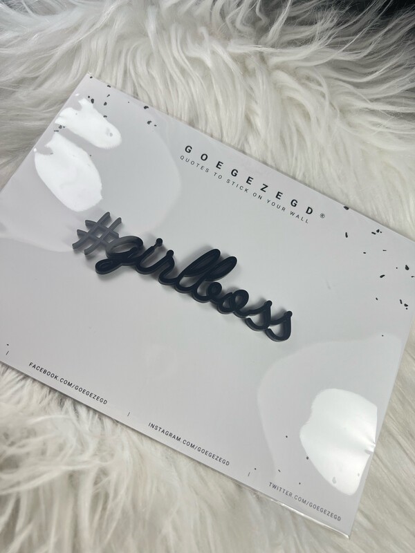 Goegezegd Quote - #girlboss Black