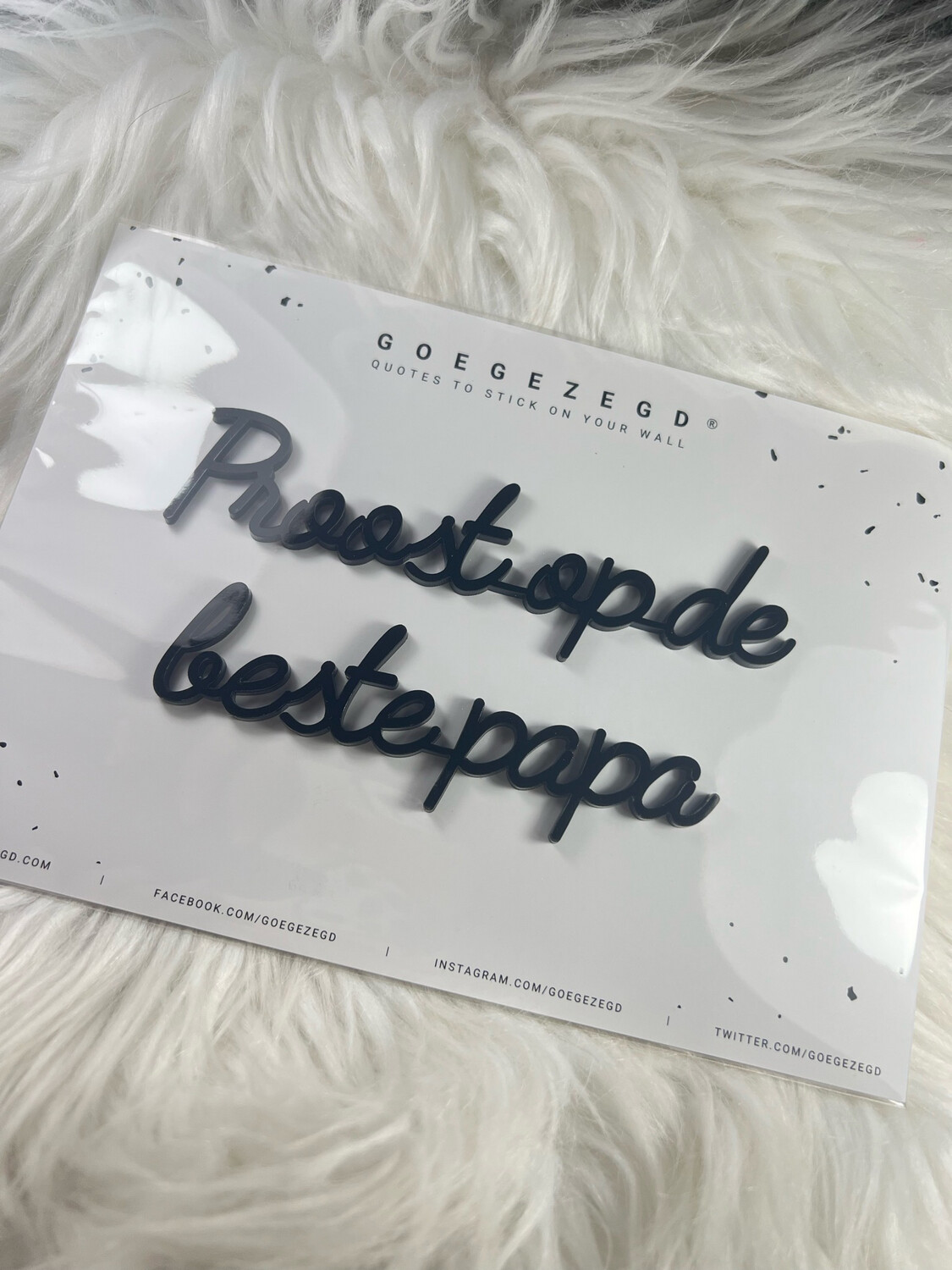 Goegezegd Quote - Proost Op De Beste Papa Black