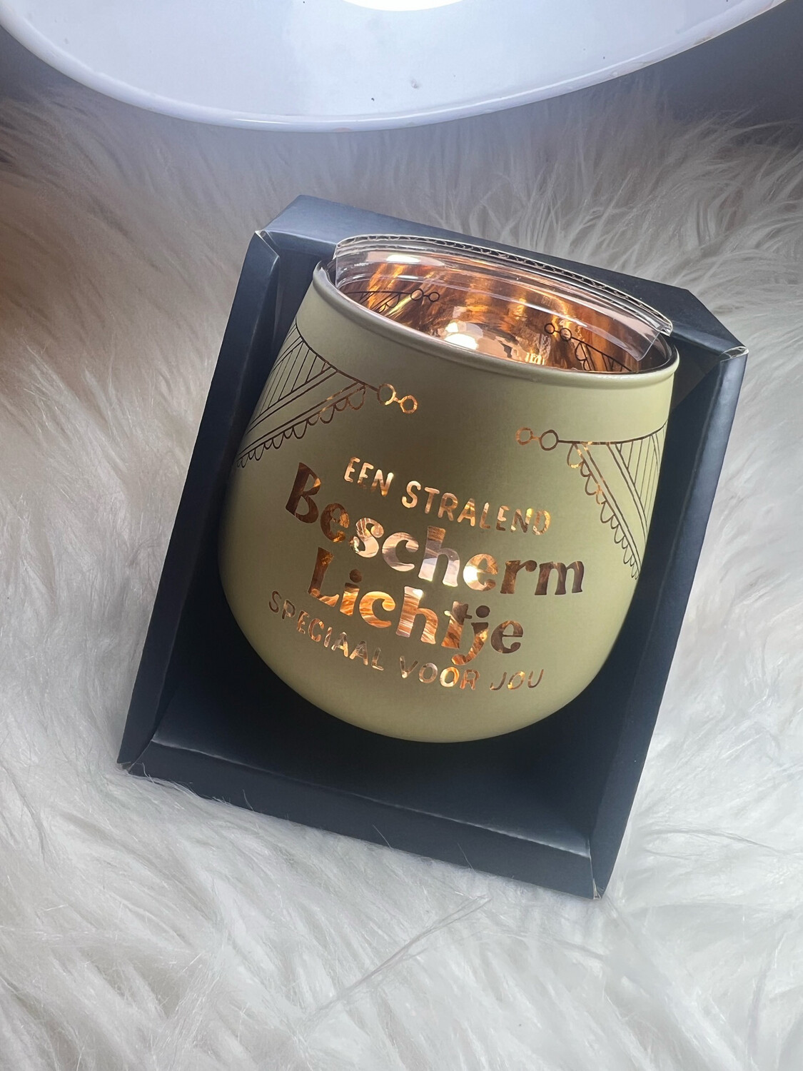 Sfeerlichthouder - Bescherm Lichtje