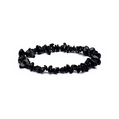 Edelsteen Armband Zwarte Toermalijn Chips