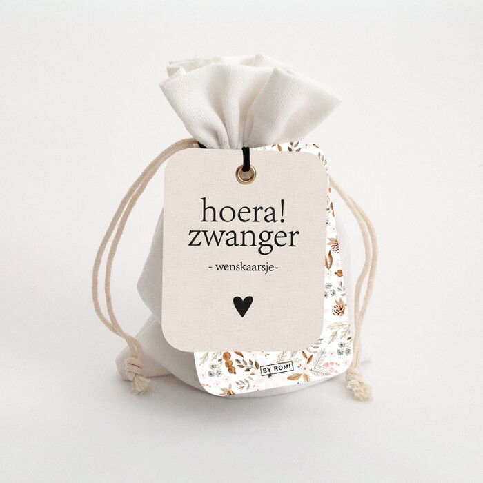 Hoera, Zwanger - Wenskaarsje