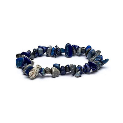 Edelsteen Armband Lapis Lazuli Chips