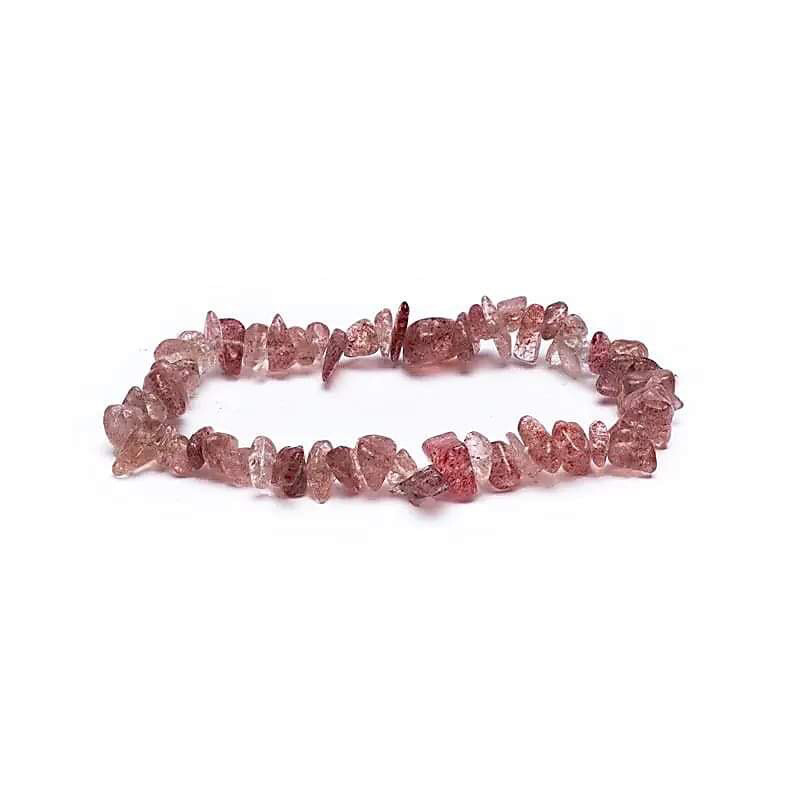 Edelsteen Armband Aardbeienkwarts Chips