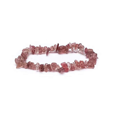 Edelsteen Armband Aardbeienkwarts Chips