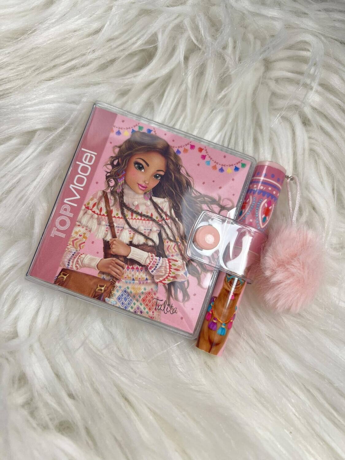TOPModel Mini Schrijfblok Met Pen Cosy, kleur: lichtroze