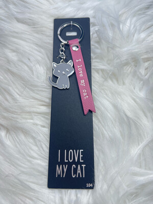 Sleutelhanger Mt104 I Love My Cat
