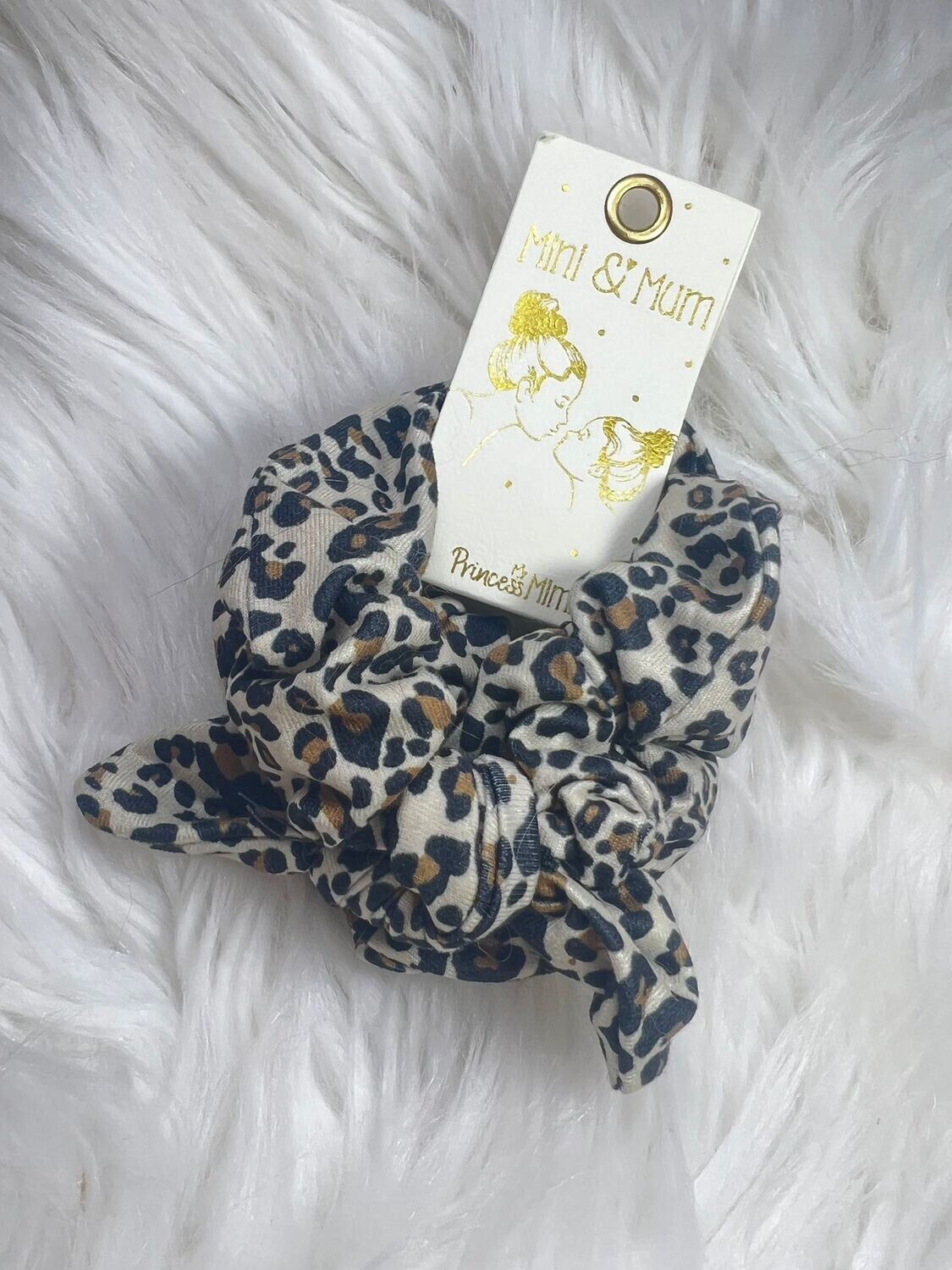 Scrunchies Mini &amp; mum, Kleur: Luipaard beige