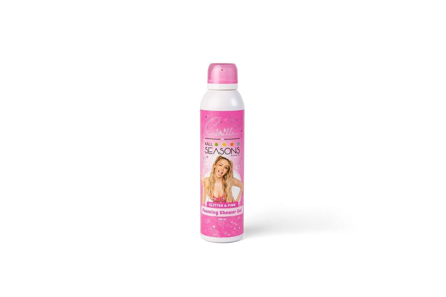 Foaming shower gel Camille x 4allseasons Pink &amp; Glitter 200ml