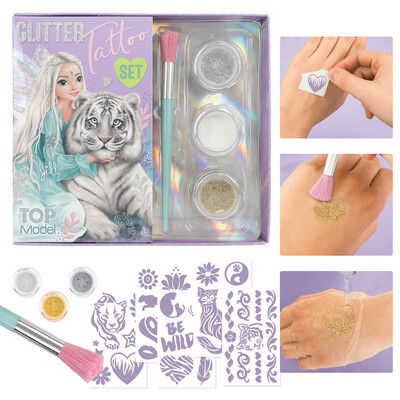 Glitter Tattoo Set Fantasy Tiger