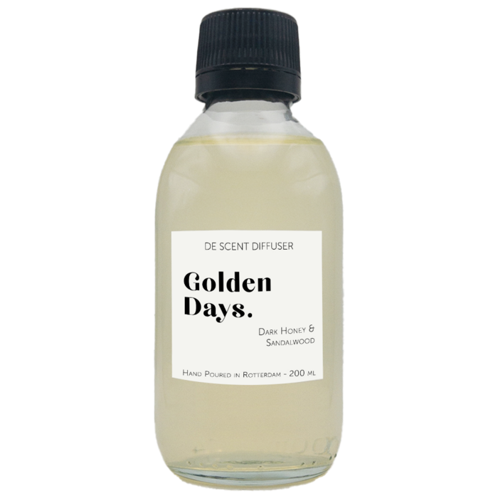 Navulling Geurstokjes Golden Days 200ml
