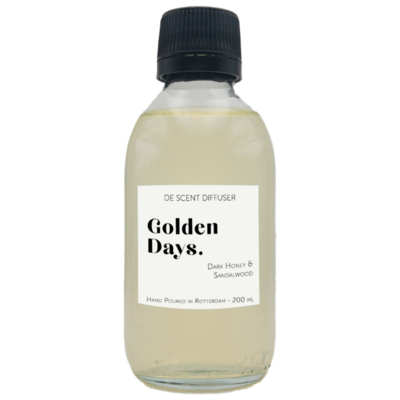 Navulling Geurstokjes Golden Days 200ml