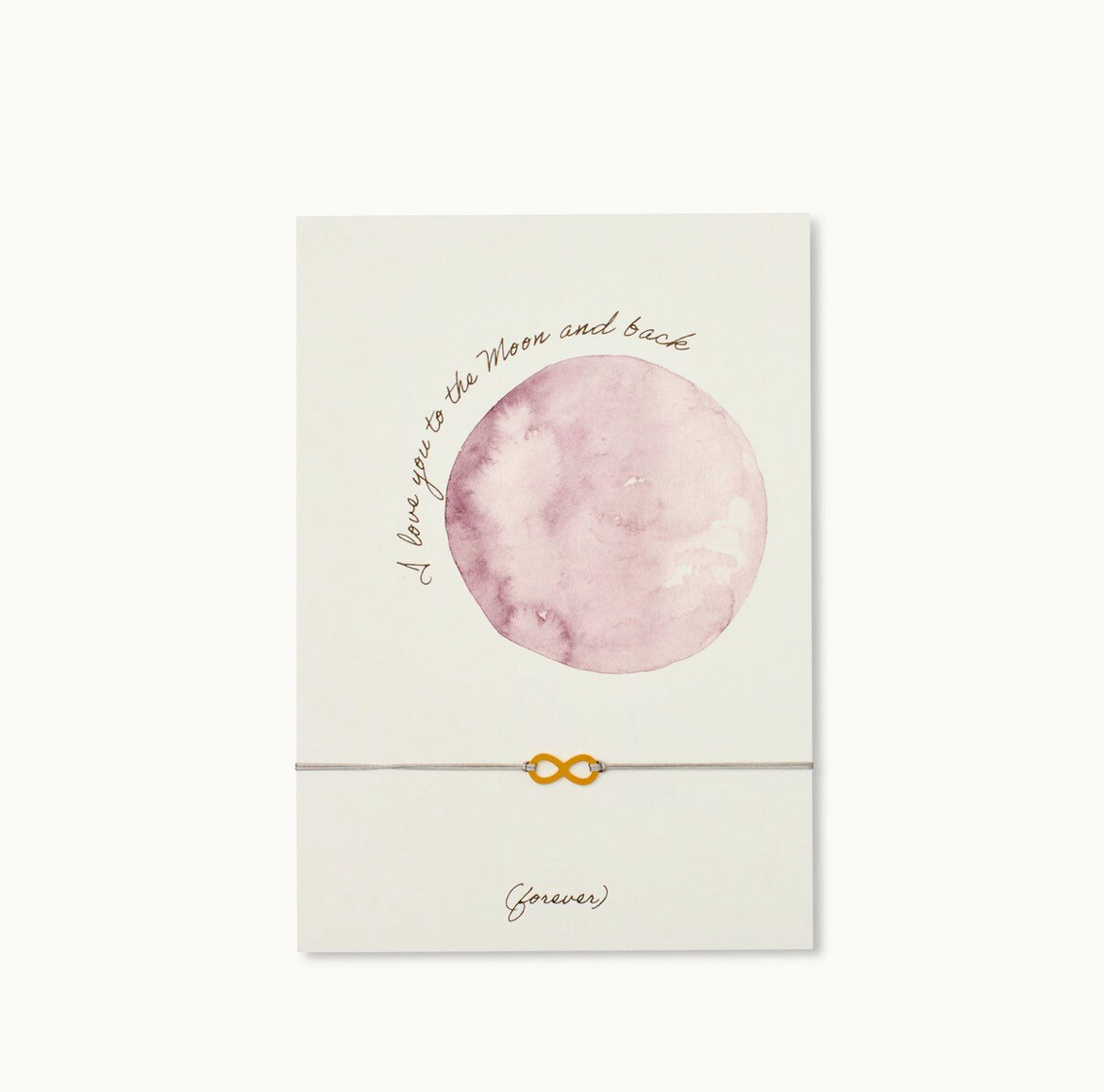 Kaart Met Armband Love You To The Moon