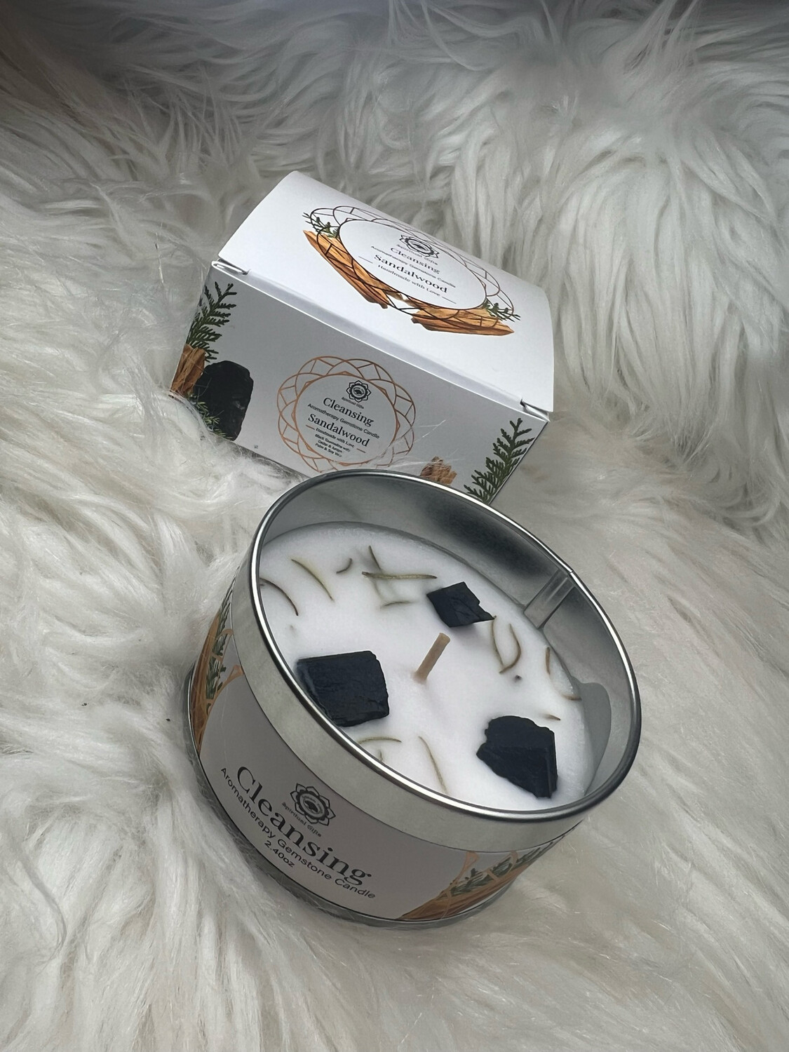 Geurkaars Met Edelstenen Cleansing