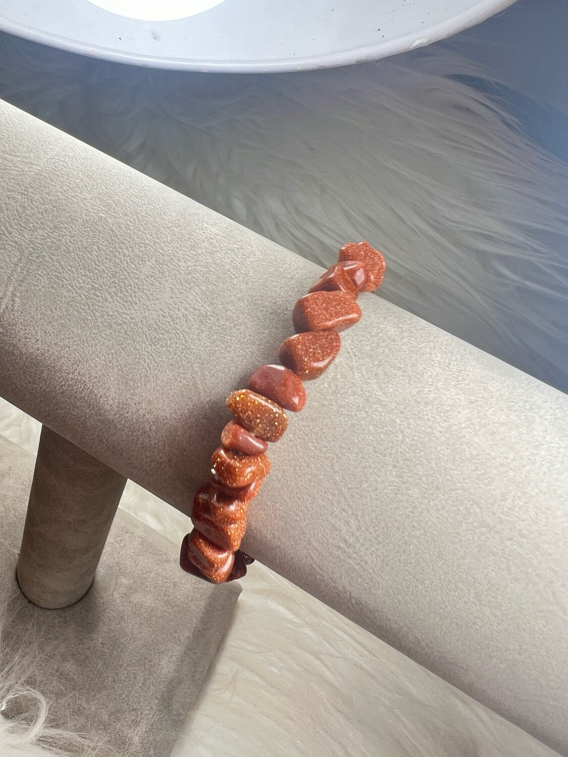 Edelsteen Armband Goudsteen Chips
