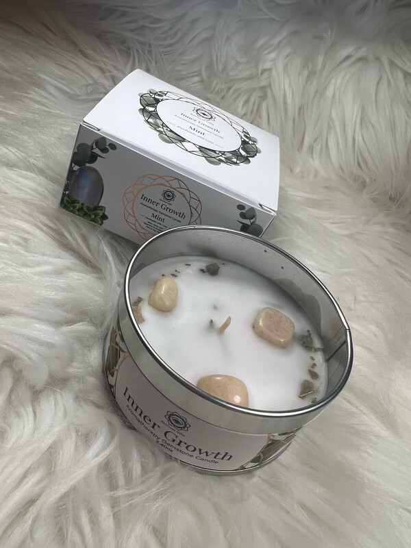 Geurkaars Met Edelstenen Inner Growth