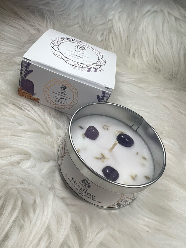 Geurkaars Met Edelstenen Healing