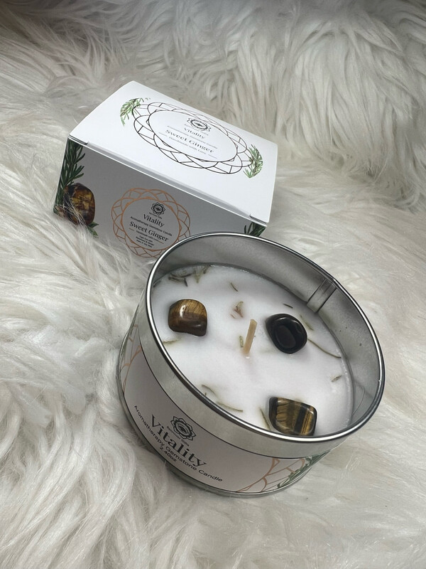 Geurkaars Met Edelstenen Vitality