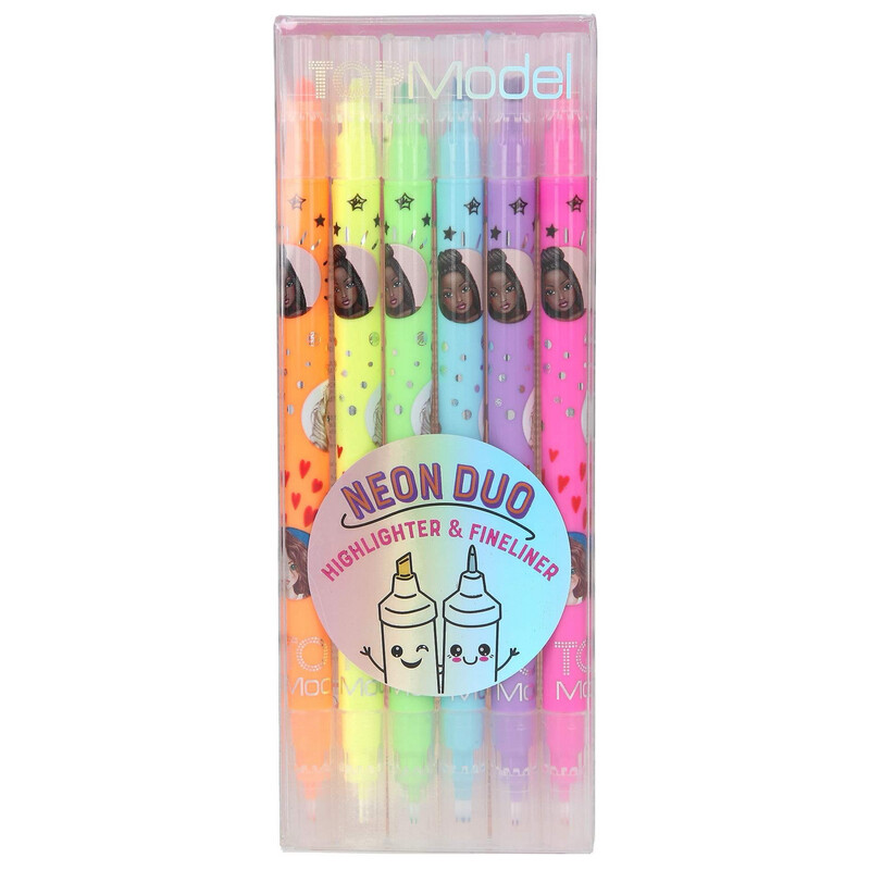 TOPModel Neon Duo Highlighter &amp; Fineliner