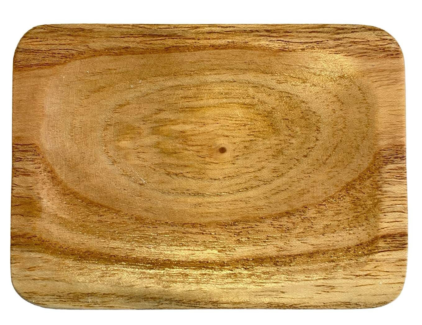 Houten Schaaltje Rechthoekig Amber Stones