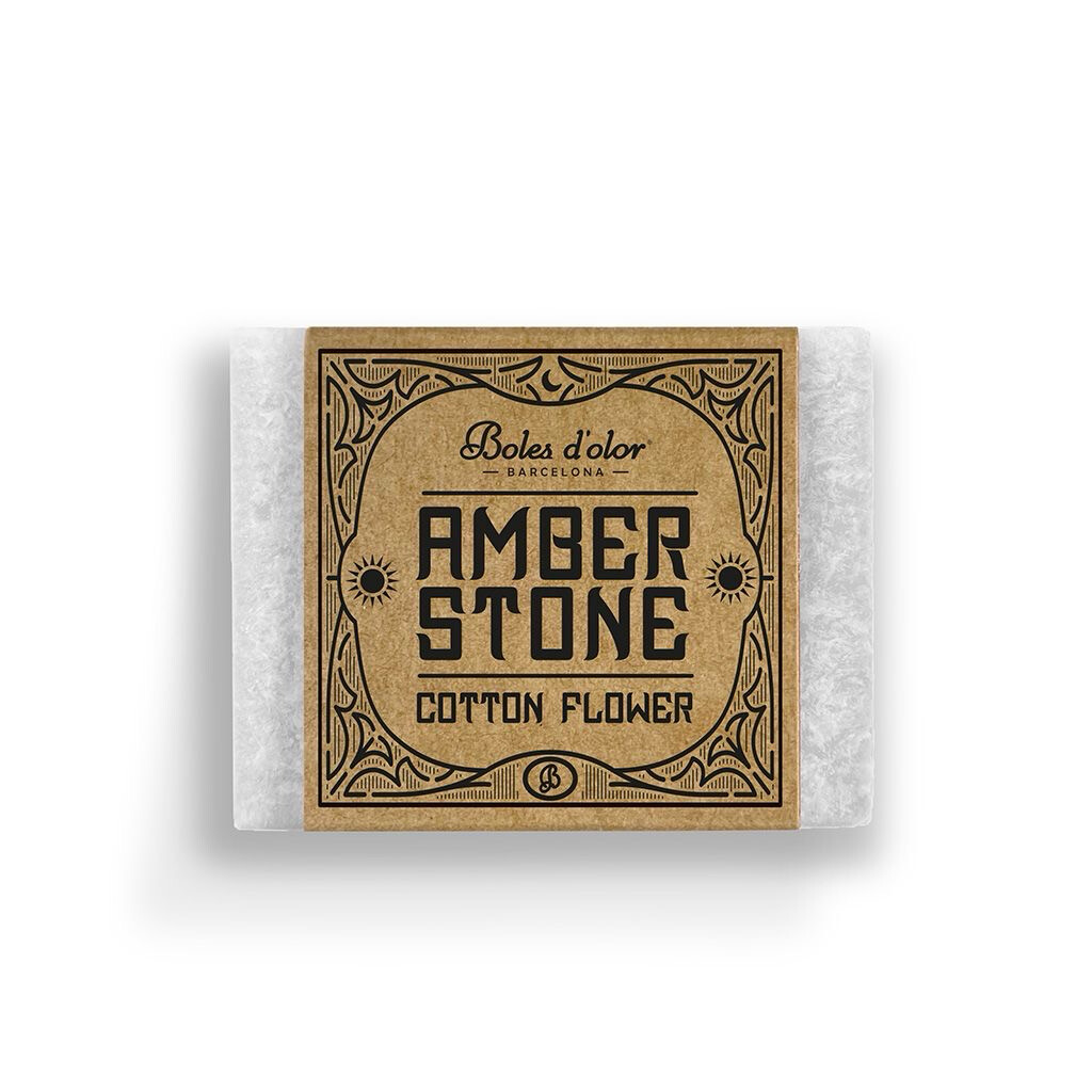 Amber Stone Cotton Flower