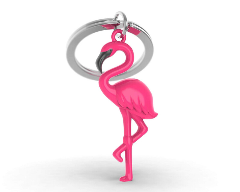 Metalmorphose Sleutelhanger Flamingo